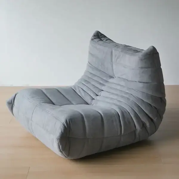 Fauteuil pouf pour adultes, canapé souple pour salon, canapé de sol sans accoudoirs pour coin salon de lecture d'appartement