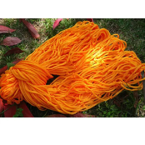 Hamac de camping en nylon, filet portable, sangles d'arbre, simple ou double maille, pour l'extérieur, la randonnée et les voyages