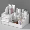 Nouveau Tiroir Maquillage Boîte De Rangement Dortoir Finition Étagère En Plastique Cosmétiques Soins De La Peau Coiffeuse De Bureau