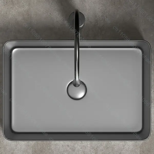 Lavabo de salle de bains en céramique de luxe, lavabo d'art avec accessoires de vidange, bol de lavage au-dessus du comptoir, ensemble d'éviers de comptoir