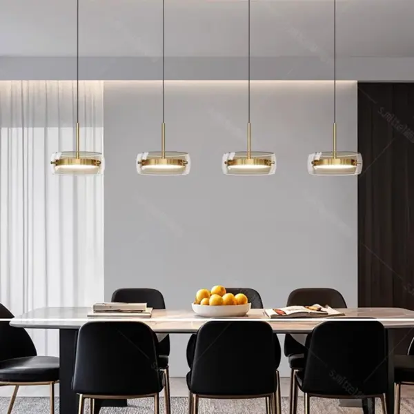 Plafonnier LED Suspendu à Anneaux – Luminaire Moderne pour Salon et Salle à Manger