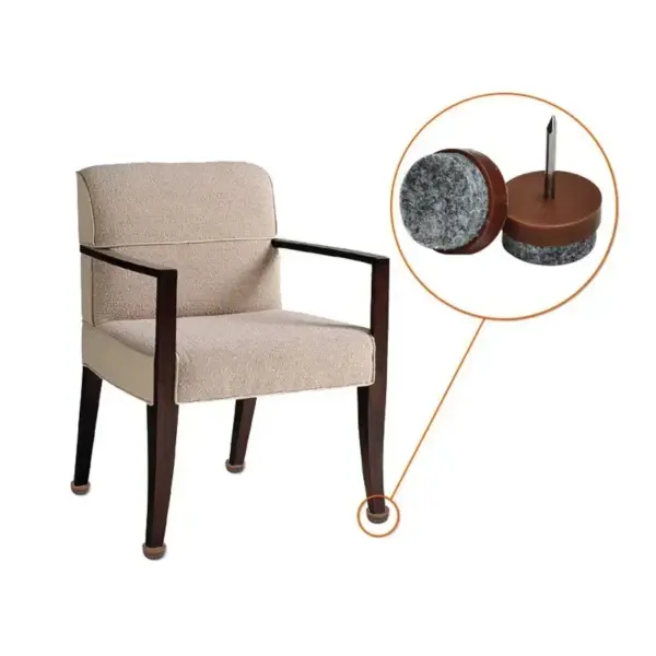 Clous en feutre plastique 14-28mm, 30 pièces, antidérapants, pour chaise, Table, lit, placard, pieds, meubles, protection de sol en bois, quincaillerie pour ongles