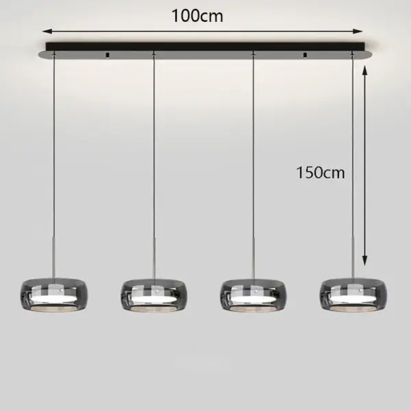 Plafonnier LED Suspendu à Anneaux – Luminaire Moderne pour Salon et Salle à Manger