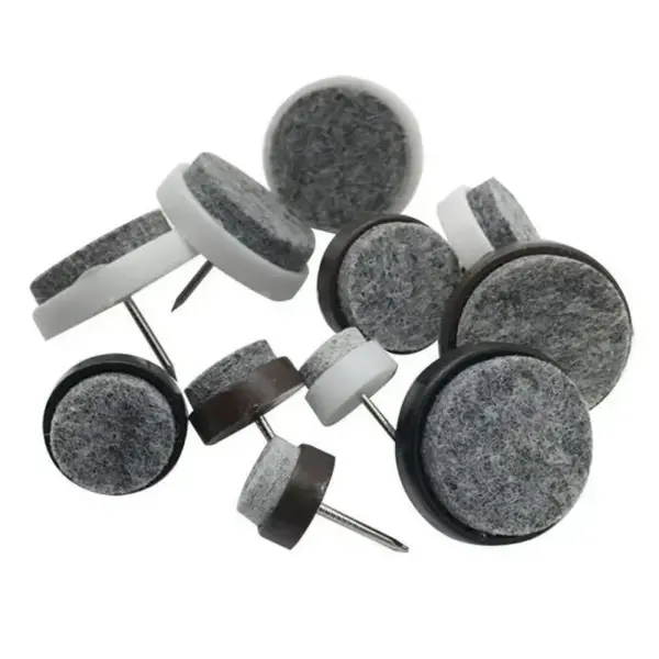 Clous en feutre plastique 14-28mm, 30 pièces, antidérapants, pour chaise, Table, lit, placard, pieds, meubles, protection de sol en bois, quincaillerie pour ongles