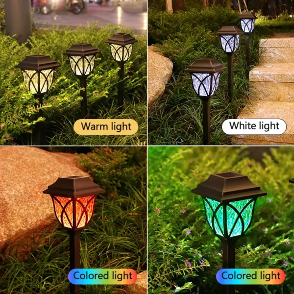 Lot de 8 Lampes Solaires LED Extérieures Étanches – Éclairage Décoratif pour Jardin, Pelouse et Allée