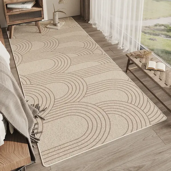 VIKAMA – tapis latéral Simple pour chambre à coucher, tapis latéral de salon, coussin de suspension de balcon, décoration de maison antidérapante