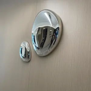 Lampe d'hôtel moderne pendentif de luxe Imitation acier inoxydable oeuf d'oie pierre décoration murale créative goutte d'eau décoration murale pendentif