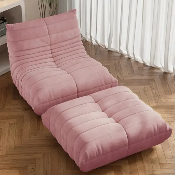 Fauteuil pouf pour adultes, canapé souple pour salon, canapé de sol sans accoudoirs pour coin salon de lecture d'appartement