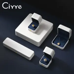 Ciyye boîte à bijoux organisateur de bijoux bague boucles d'oreilles collier pendentif Bracelet boîte de rangement boîte d'emballage coffret cadeau pour mariage