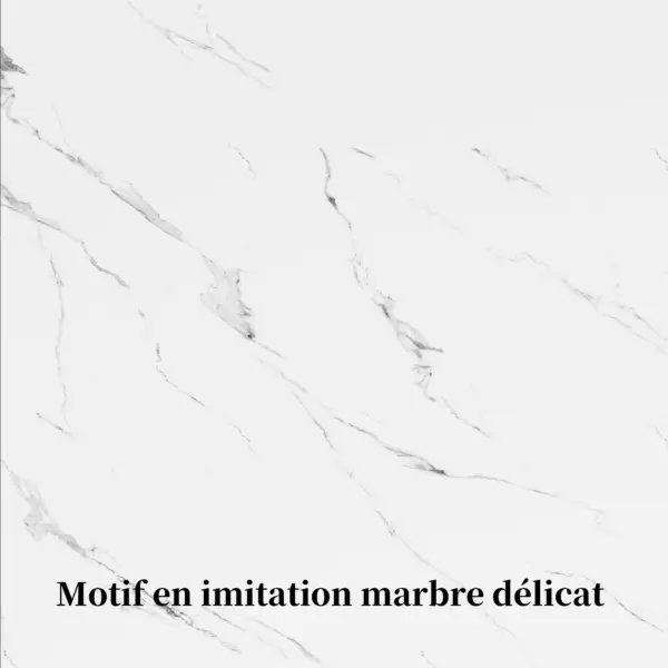 Table de salle à manger extensible 120/160 x 80 x 76 cm, table de cuisine moderne en bois de style farmhouse, avec finition bois et pieds en forme d'ailes