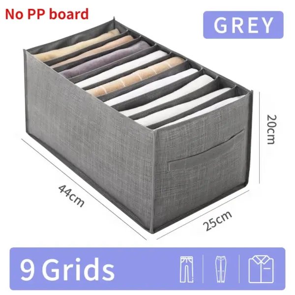 Boîte de rangement pour pantalons et jeans, tiroirs, organisateur pour sous-vêtements, soutien-gorge, chaussettes, garde-robe, organisateur de vêtements, armoire, organisateurs de T-Shirt, rangement