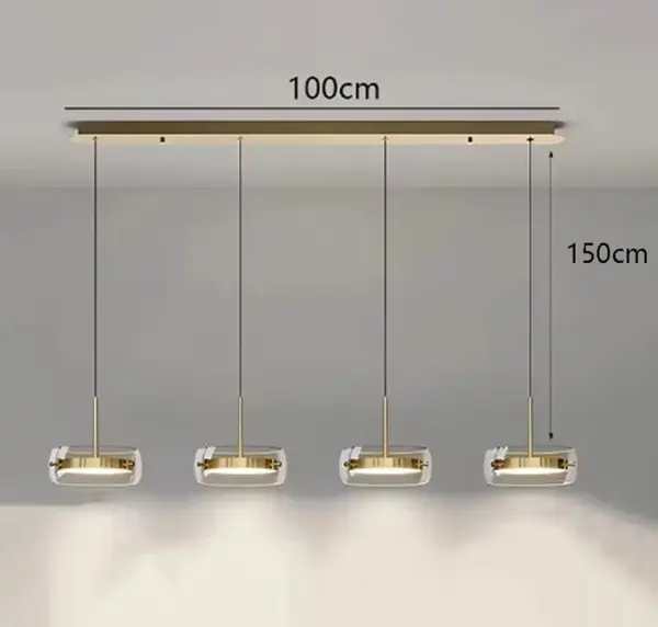 Plafonnier LED Suspendu à Anneaux – Luminaire Moderne pour Salon et Salle à Manger