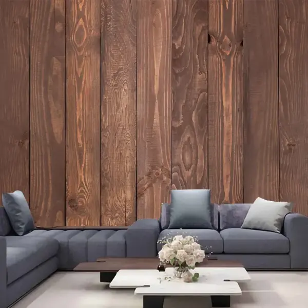 Tapisserie murale aspect texture bois – Décoration artistique de style naturel pour chambre à coucher, salon, bureau, fête d'anniversaire et esthétique de la maison