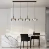 Plafonnier LED Suspendu à Anneaux – Luminaire Moderne pour Salon et Salle à Manger