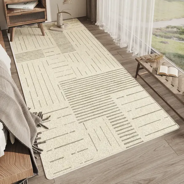 VIKAMA – tapis latéral Simple pour chambre à coucher, tapis latéral de salon, coussin de suspension de balcon, décoration de maison antidérapante