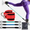 Bandes de résistance de sangle de cheville, corde de traction de force de jambe de hanche, Fitness, entraînement élastique, Yoga à domicile, Pilate, Crossfit, équipement de gymnastique