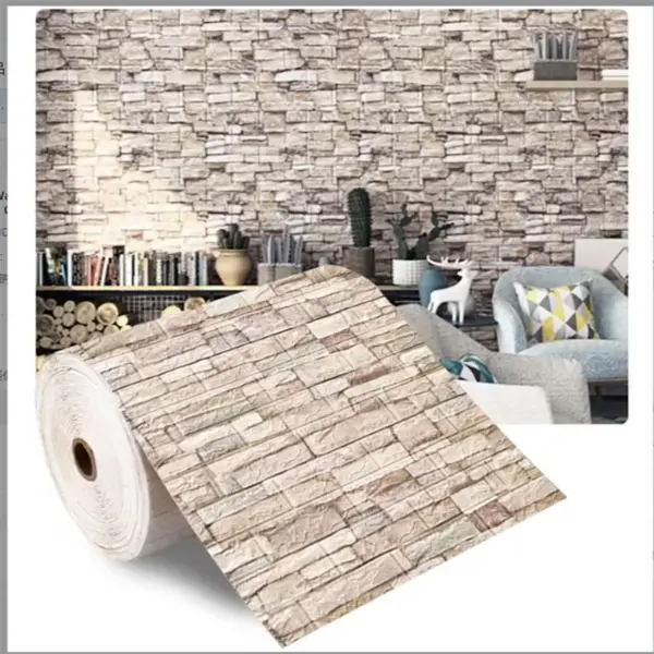 Papier peint auto-adhésif décoratif imperméable et résistant à l'humidité, style rétro, décoration de maison, chambre à coucher, mur de fond de salon