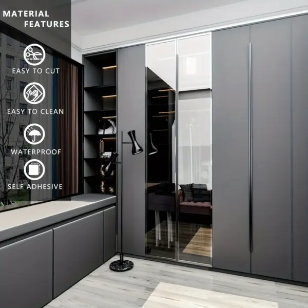 Papier peint vinyle auto-adhésif extra épais – Imperméable, isolant et résistant à la moisissure