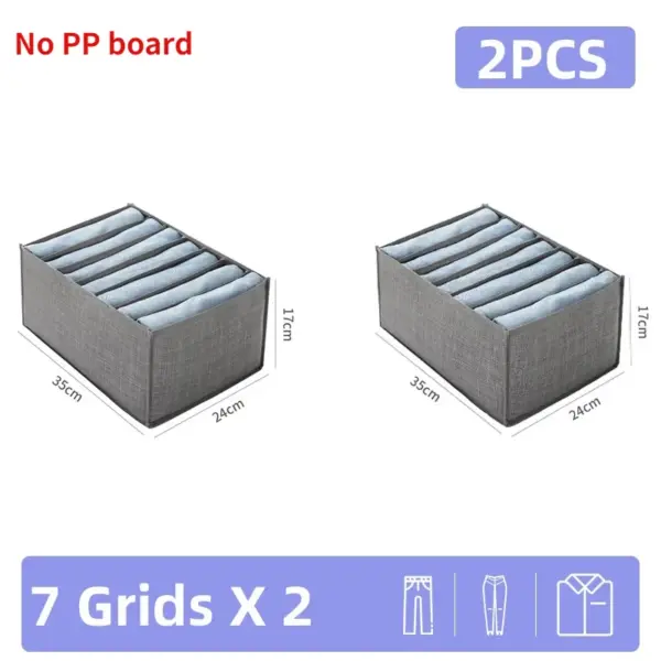 Boîte de rangement pour pantalons et jeans, tiroirs, organisateur pour sous-vêtements, soutien-gorge, chaussettes, garde-robe, organisateur de vêtements, armoire, organisateurs de T-Shirt, rangement