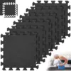 Tapis de Gymnastique en Mousse Imbriqué – 8 ou 16 Pièces, Motif Croisé