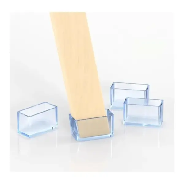Coussinet de pied de chaise en Silicone, rond et carré, bouchon d'extrémité de Table en PVC, silencieux, antidérapant, capuchon de Protection de sol, couvre-pied, 16/8/4 pièces