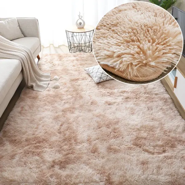 Tapis Gris en Peluche pour Salon et Chambre – Moelleux et Antidérapant