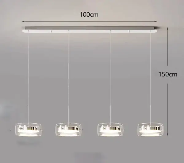 Plafonnier LED Suspendu à Anneaux – Luminaire Moderne pour Salon et Salle à Manger