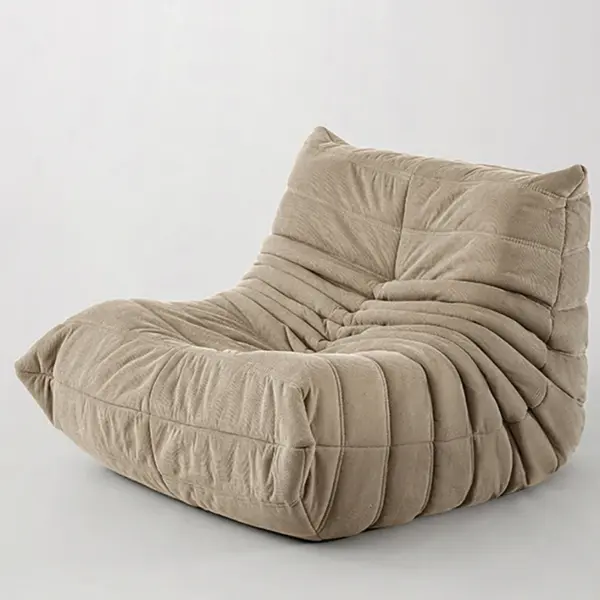 Fauteuil pouf pour adultes, canapé souple pour salon, canapé de sol sans accoudoirs pour coin salon de lecture d'appartement