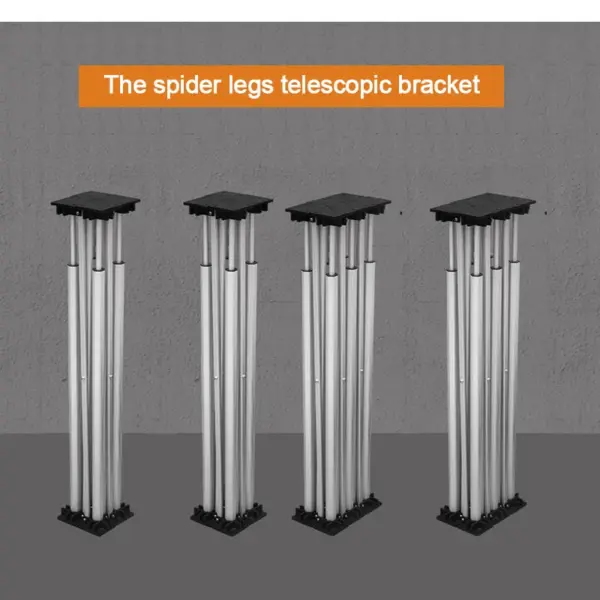 Établi portable en alliage d'aluminium, support rapide télescopique, table pliante multifonctionnelle, 4/6 pieds, appliqué au fonctionnement du verre en ardoise