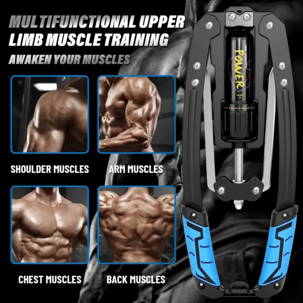 Power Twister, résistance hydraulique réglable 10-200 kg, exercice de poitrine pour hommes, extenseur de poitrine de fitness, équipement d'exercice des bras