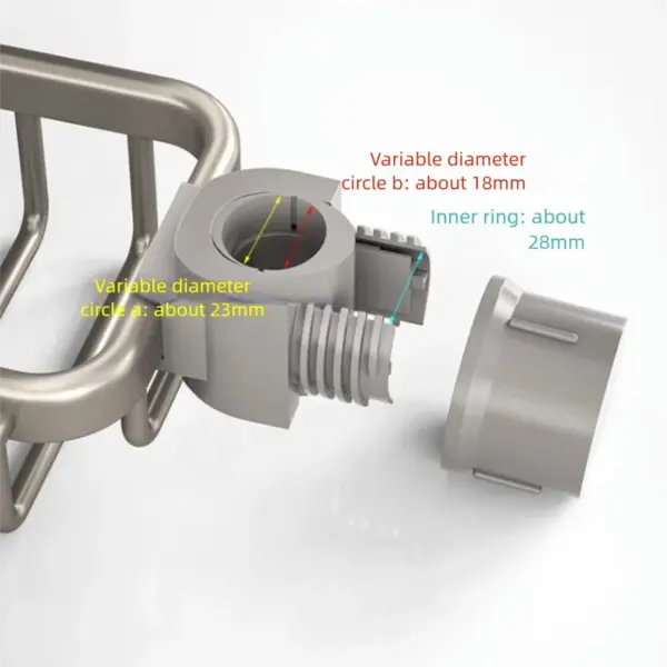 Support de salle de bain sans poinçon, étagère de salle de bain, espace de toilette en aluminium, sans perceuse, support suspendu, organisateur de salle de bain, accrocher au mur
