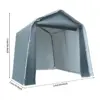 Tente de jardin extérieure, rangement d'outils, hangar de vélo, Garage 2.4x2.4x2.4m avec porte de volet roulant à fermeture éclair, Protection UV étanche