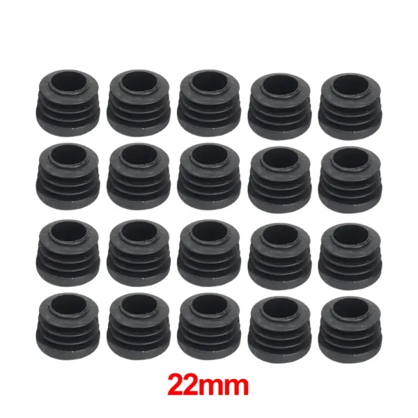 Bouchons de protection pour pieds de chaise, 20/200 pièces, embouts ronds en plastique, Inserts de tuyaux, bouchons de meubles, pieds de Table, matériel de couverture d'extrémité de tube