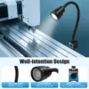5W Led Machine-outil lumière Machine lampe de travail lumière LED Flexible Base magnétique tour lumière lampe industrielle avec Long tuyau