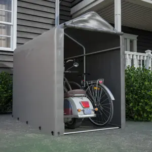 Garage à vélo gris foncé 187x100x160cm |   Abri de jardin en tente