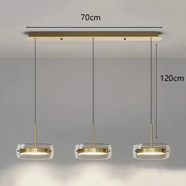 Plafonnier LED Suspendu à Anneaux – Luminaire Moderne pour Salon et Salle à Manger