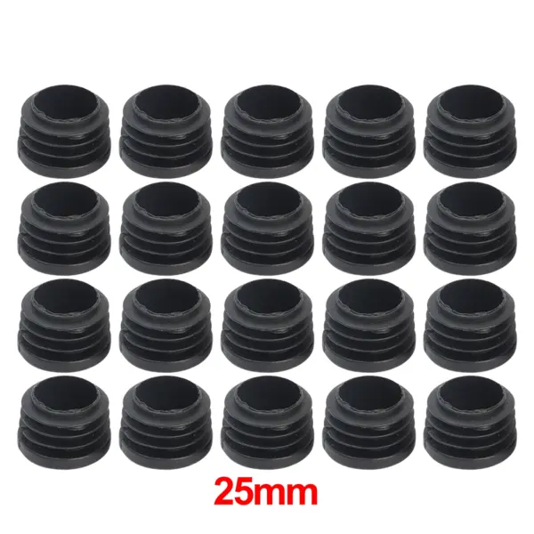 Bouchons de protection pour pieds de chaise, 20/200 pièces, embouts ronds en plastique, Inserts de tuyaux, bouchons de meubles, pieds de Table, matériel de couverture d'extrémité de tube