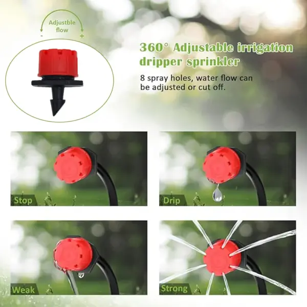 Kit de système d'arrosage automatique pour Micro Irrigation goutte-à-goutte de jardin, 5-50M, contrôleur de minuterie, bricolage, refroidissement par pulvérisation de brume pour plantes en pot