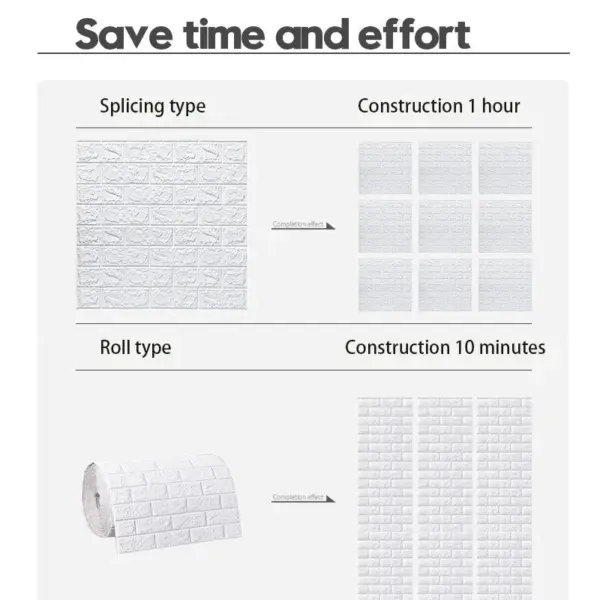 Autocollants de panneaux muraux en brique auto-adhésifs imperméables, papier peint de salon, décor à la maison, revêtement mural 3D, toile de fond TV