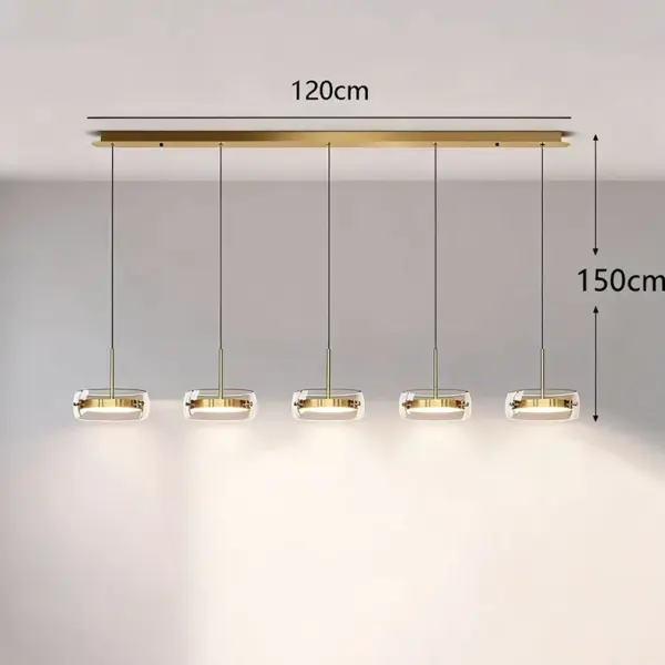 Plafonnier LED Suspendu à Anneaux – Luminaire Moderne pour Salon et Salle à Manger