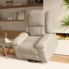 Canapé inclinable Comanlai avec repose-pieds, fauteuil de massage électrique avec 8 points de massage 160 °   Fauteuil pivotant relaxant pour personnes âgées