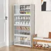 Étagère à chaussures, 8 compartiments, armoire à chaussures avec portes, pour 24 paires, étagère modulaire en plastique, pour entrée, chambre, couloir