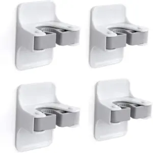 Support mural pour balai, pince à balai pour balai et cintre pour pelle à poussière pour la maison, la cuisine, le jardin, les systèmes de stockage de garage, 2 pièces