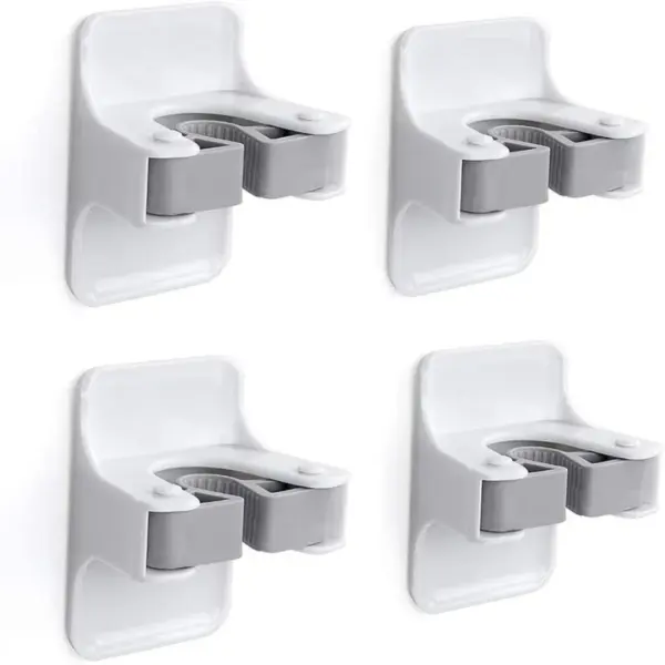 Support mural pour balai, pince à balai pour balai et cintre pour pelle à poussière pour la maison, la cuisine, le jardin, les systèmes de stockage de garage, 2 pièces