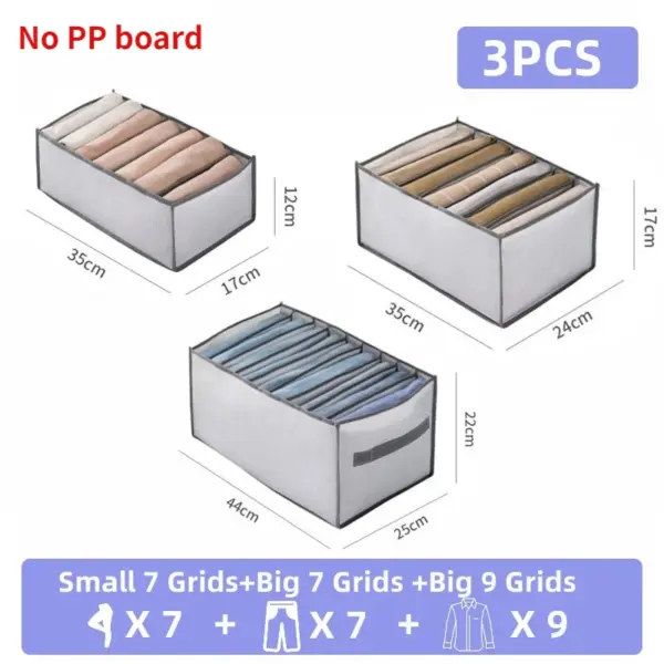 Boîte de rangement pour pantalons et jeans, tiroirs, organisateur pour sous-vêtements, soutien-gorge, chaussettes, garde-robe, organisateur de vêtements, armoire, organisateurs de T-Shirt, rangement