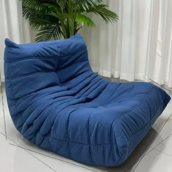 Fauteuil pouf pour adultes, canapé souple pour salon, canapé de sol sans accoudoirs pour coin salon de lecture d'appartement