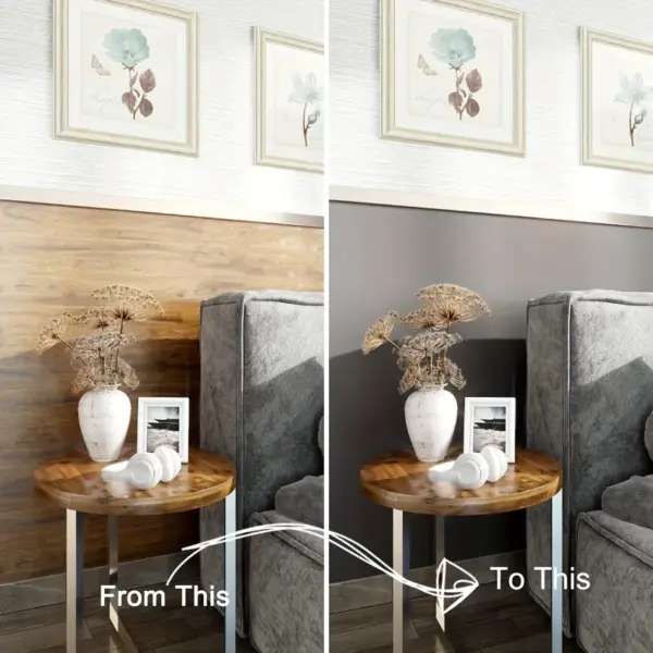 Papier peint vinyle auto-adhésif extra épais – Imperméable, isolant et résistant à la moisissure