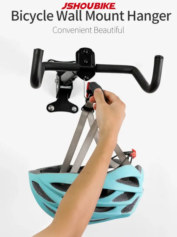 JSHOU BIKE Support mural pour vélo – Crochet horizontal réglable pour garage et maison