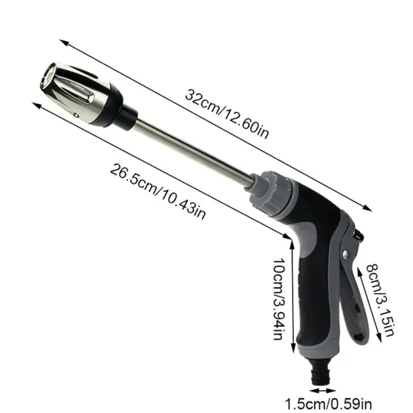 Pistolet à eau haute pression Portable, nettoyage du métal réglable, Machine de lavage de voiture, buse de tuyau d'arrosage de jardin, pistolet à eau en mousse d'arrosage