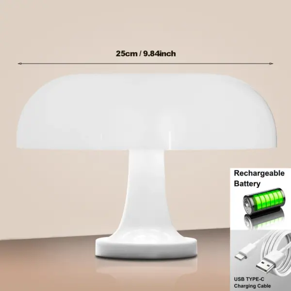Lampe de Table champignon classique lampe de Table d'art Bauhaus moderne lampe de chevet de chambre lampe de Table décorative Orange de créateur danois